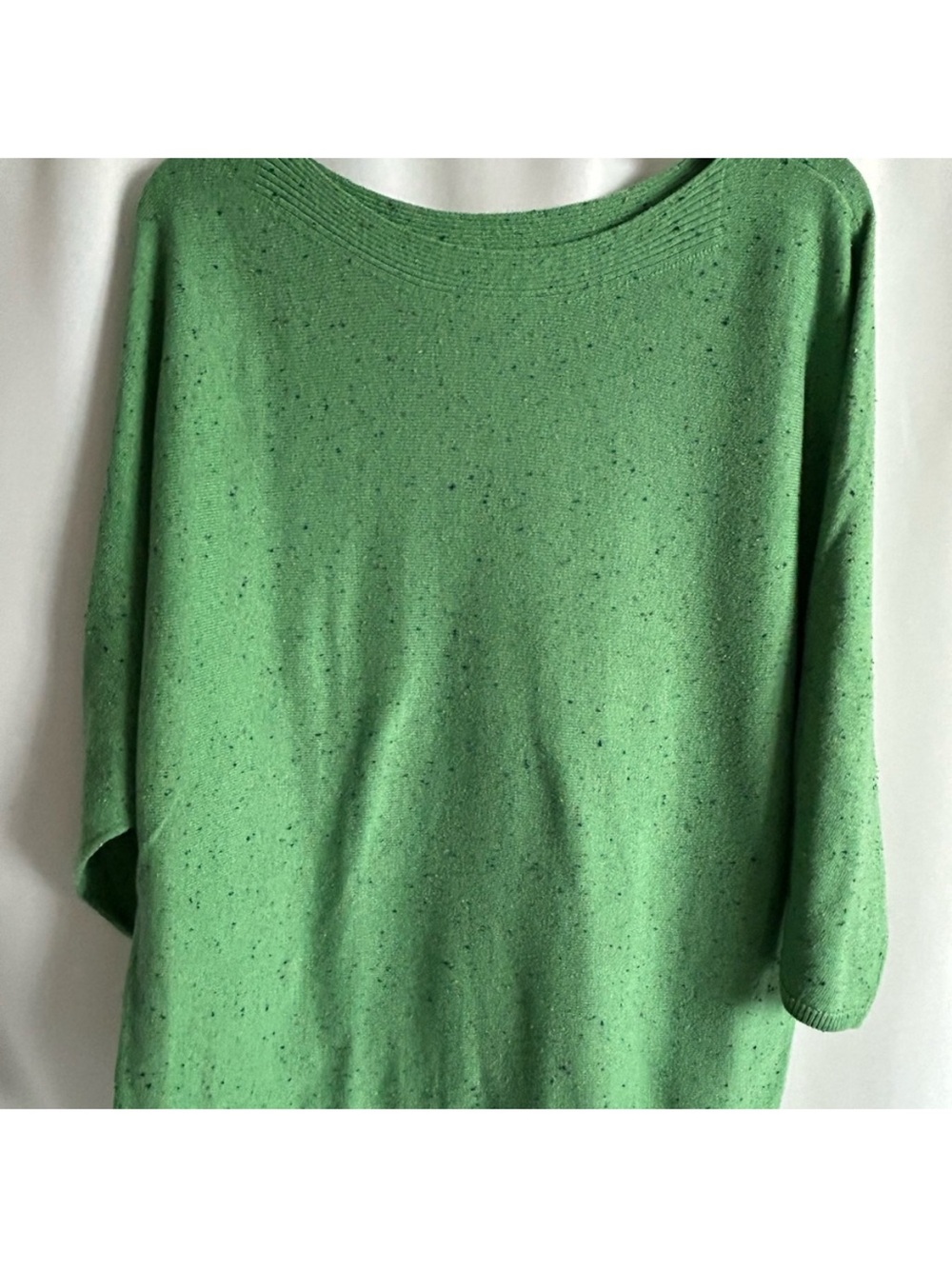 LN J. Jill Marled Green Dolman Sleeve Pullover Sweater